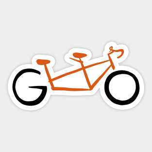 GO - orange Sticker